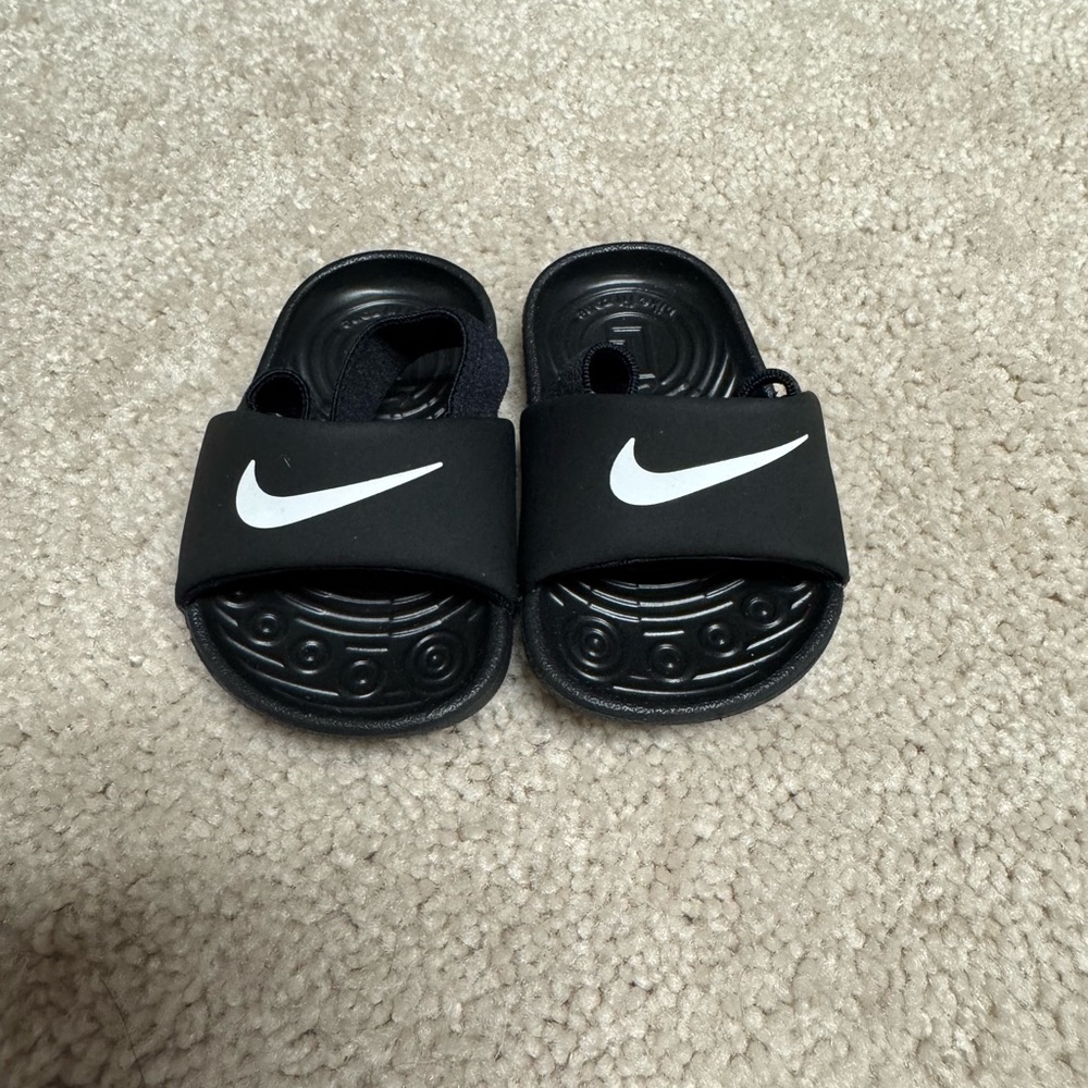 Nike Baby Black Slide Sandals